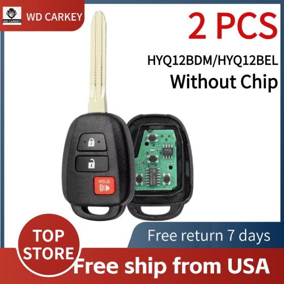 TOY 2+1Buttons FCC: HYQ12BDM/HYQ12BEL 314.4Mhz (Without Chip)